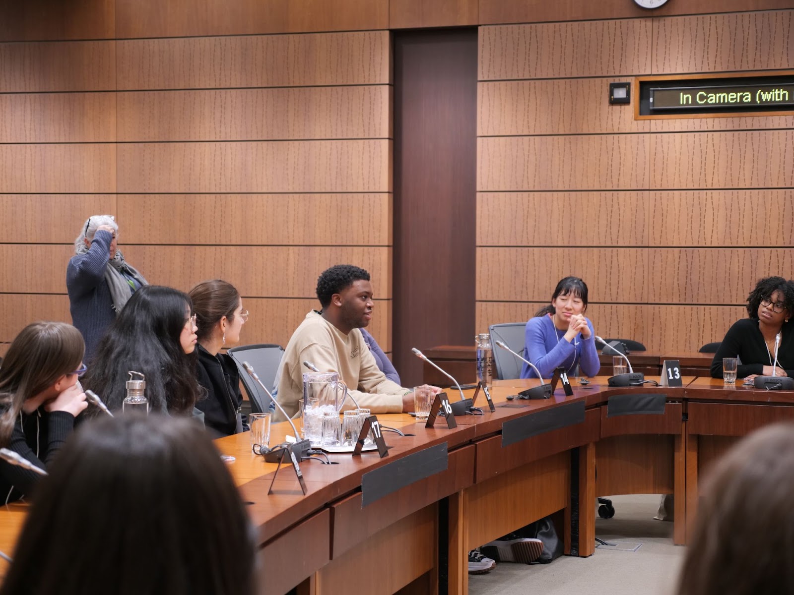 Finalist Bem Denga is in his element.