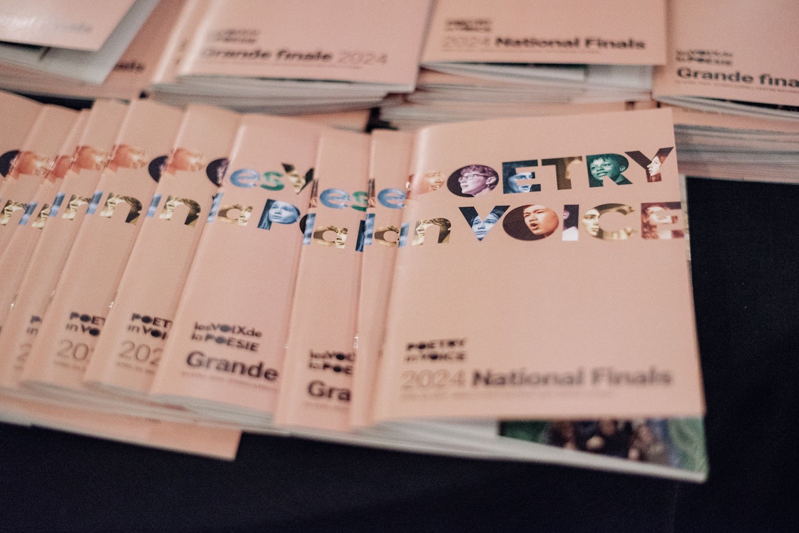 Stacks of programs to be handed out.