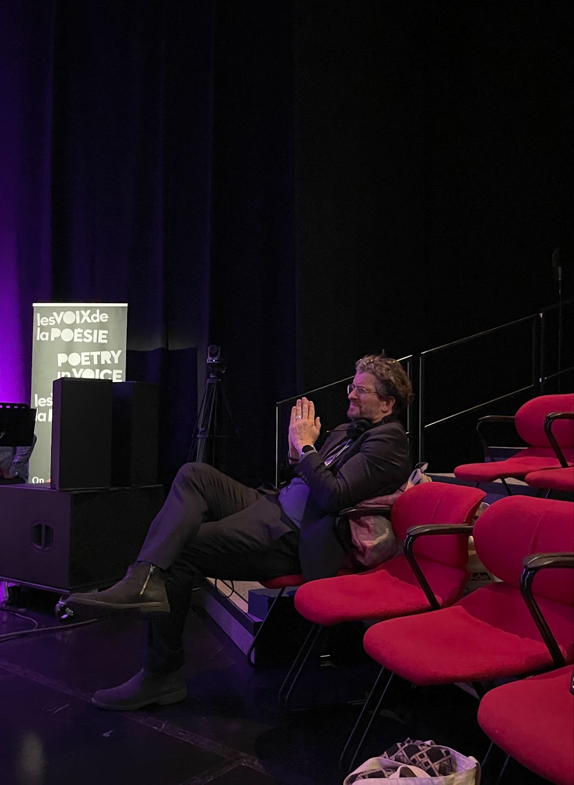 Executive Director David watches proudly as students receive their awards.