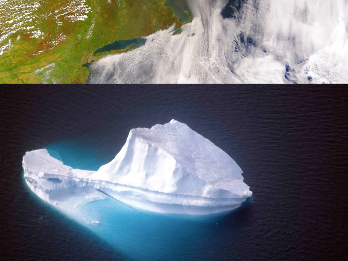 a floating iceberg