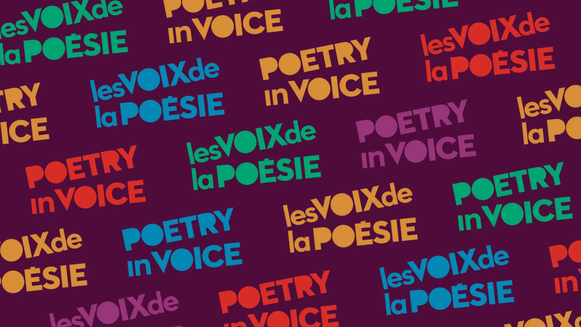 Bienvenue aux Voix de la poésie!  