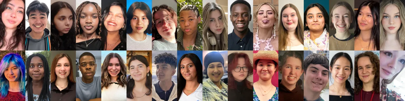 32 jeunes canadien·ne·s