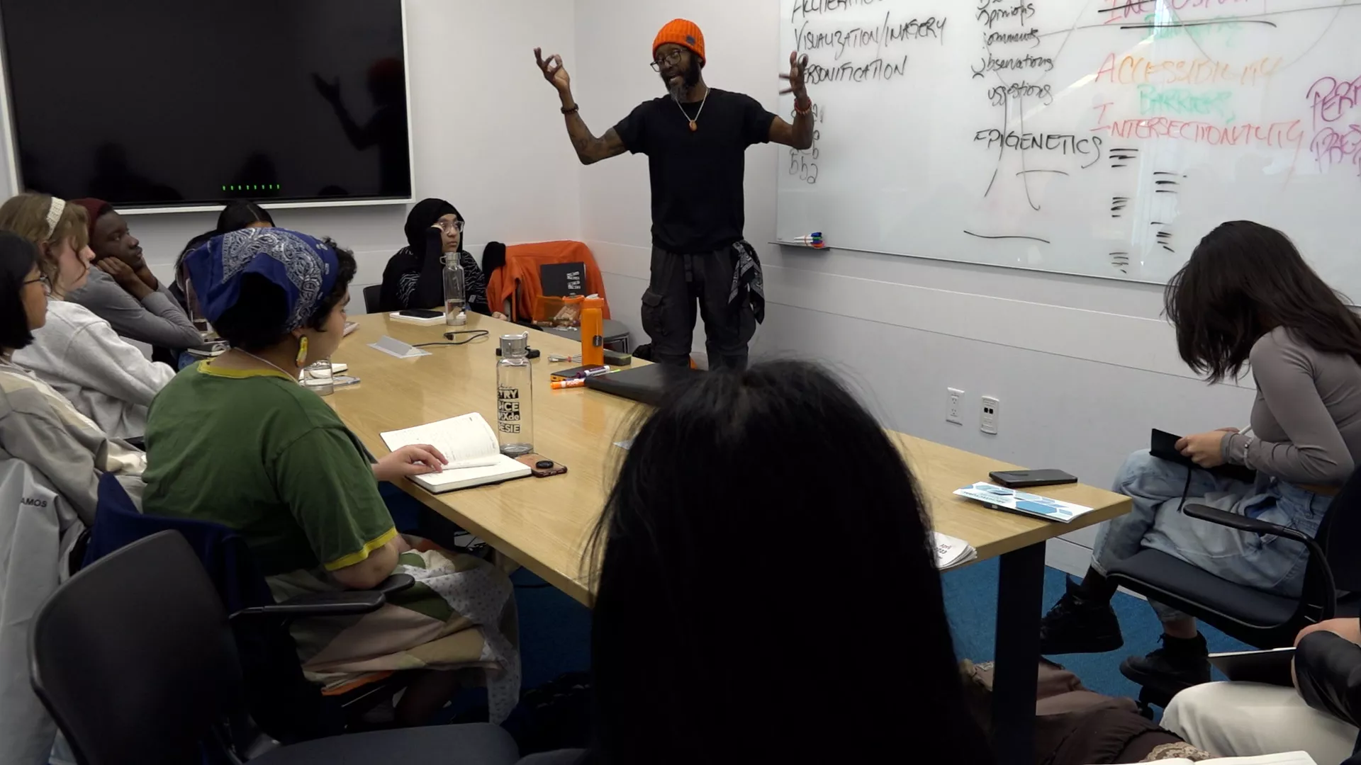 Wakefield Brewster captures the students' attention with his workshop on Equity, Diversity and Inclusion.