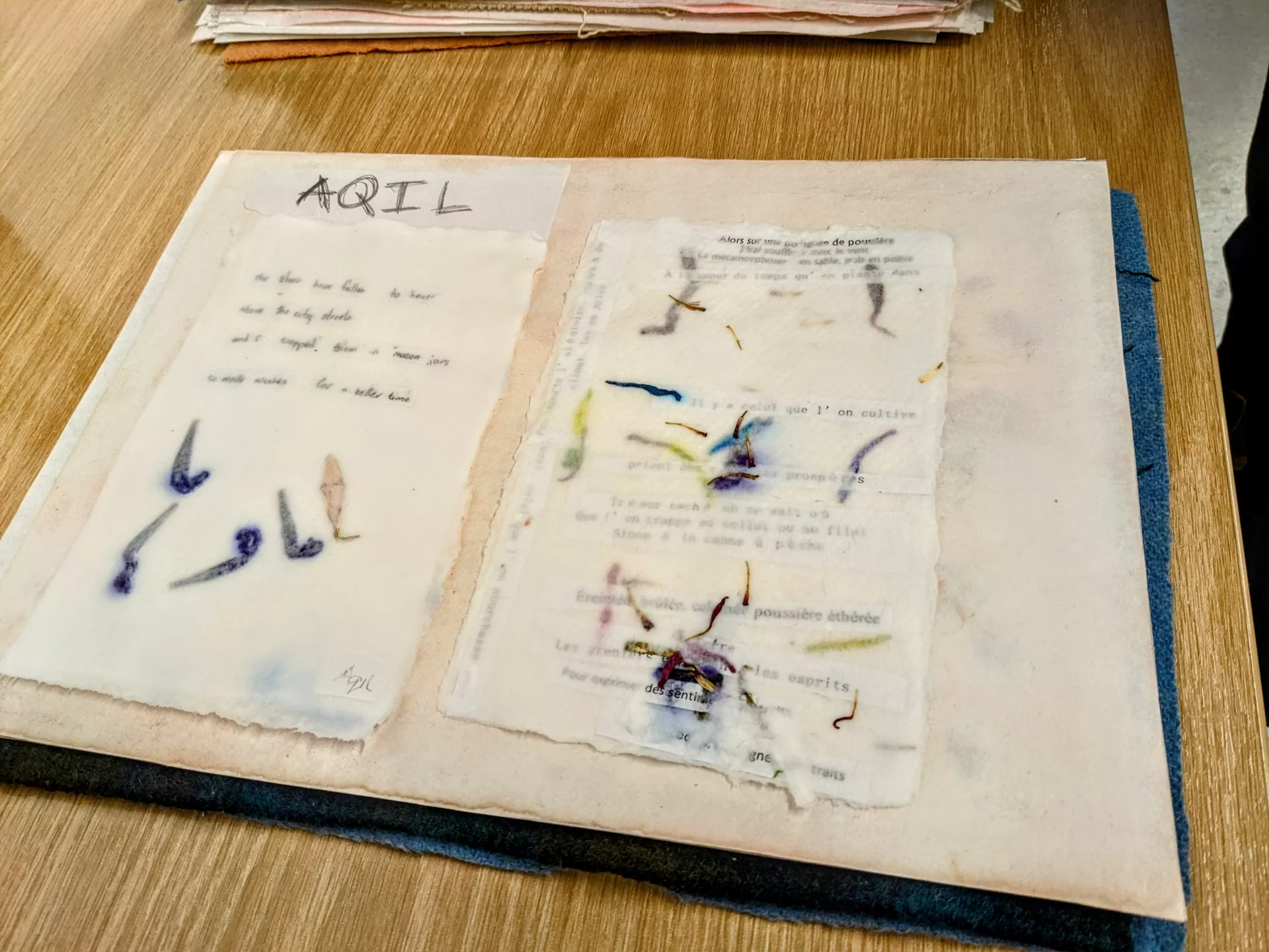 Aqil Melchoir's paper and poetry are the perfect pairing!