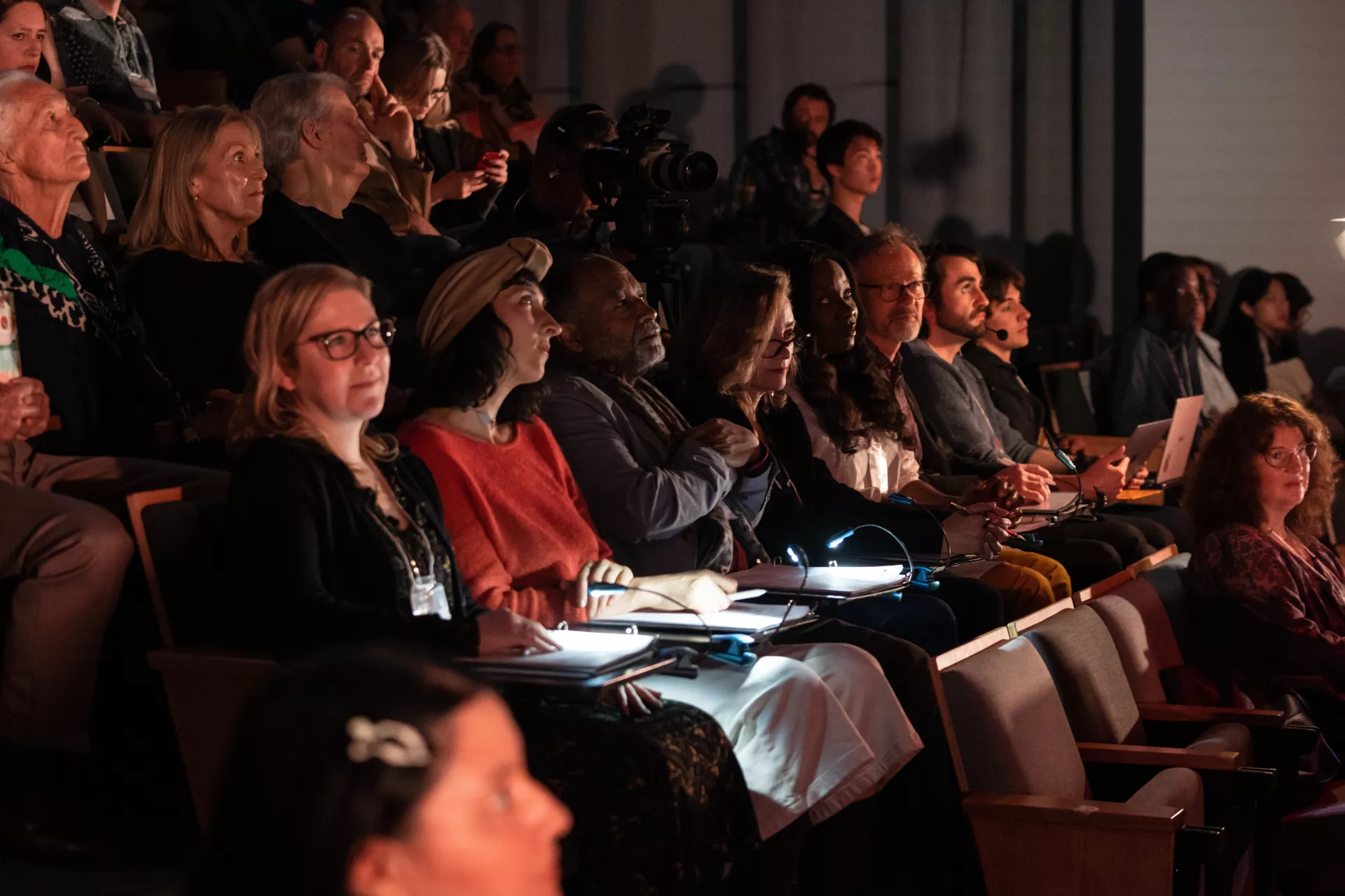 The judges actively listening.