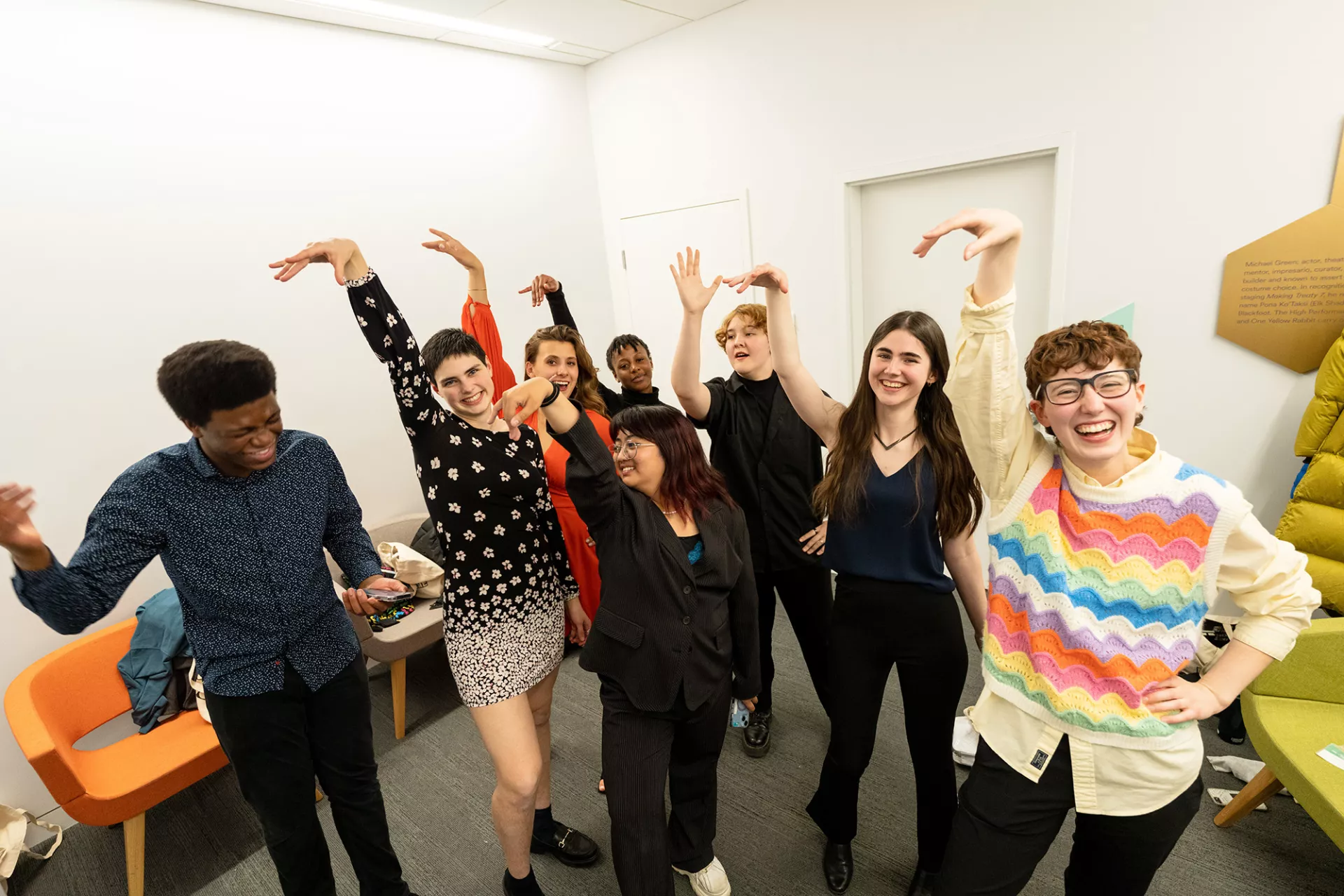 Backstage, the finalists don't seem nervous.
